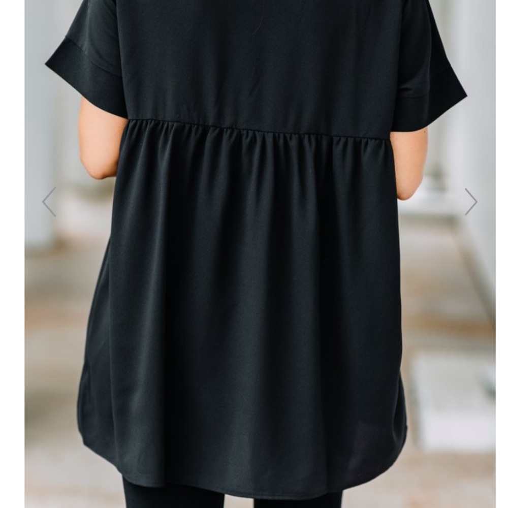 Babydoll Short Sleeve Blouse Sz M - Picture 4 of 6
